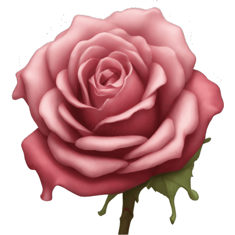 a dying rose  emoji