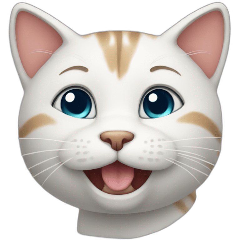 Cat happy emoji