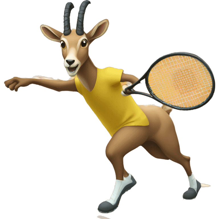 Chamois playing tennis emoji