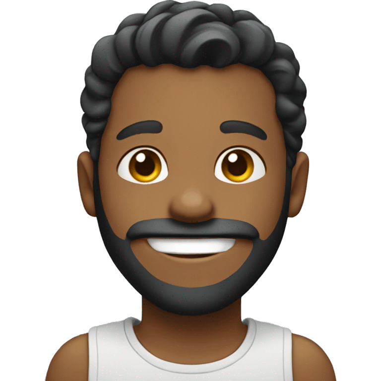 smiling boy with beard emoji