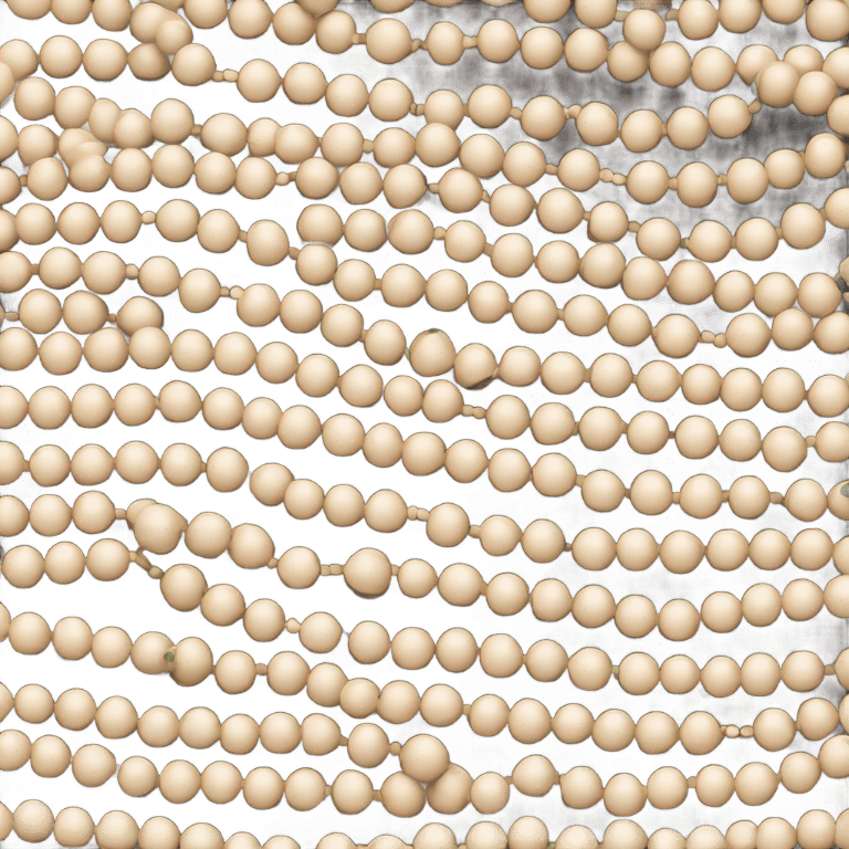 beige Muslim prayer beads emoji