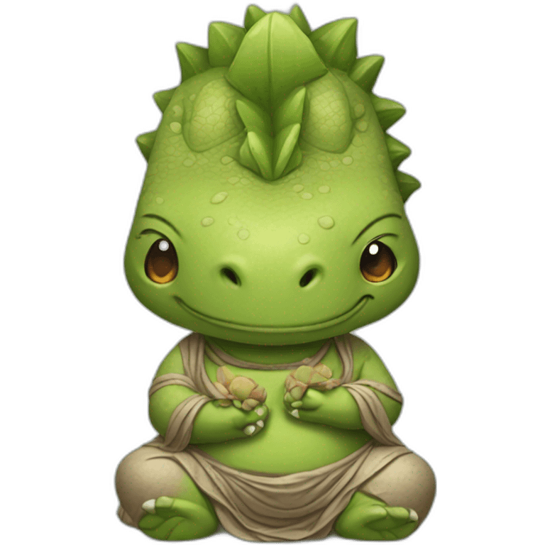 Dinosaur bouddha   emoji