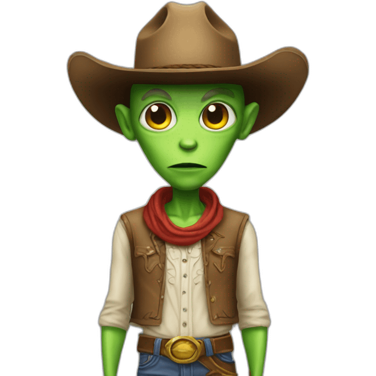 Cowboy alien emoji