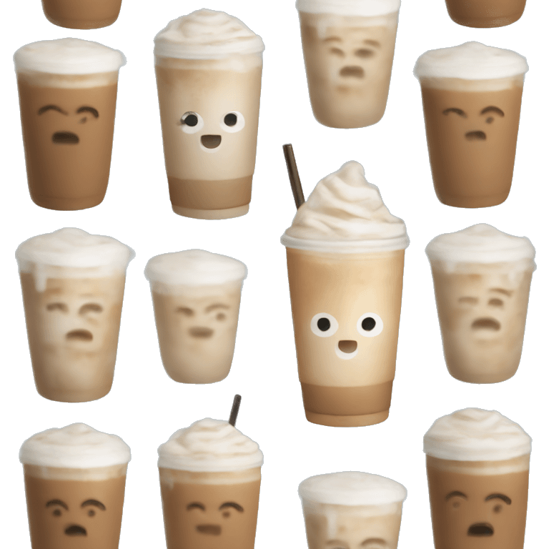 Ice latte cozy emoji