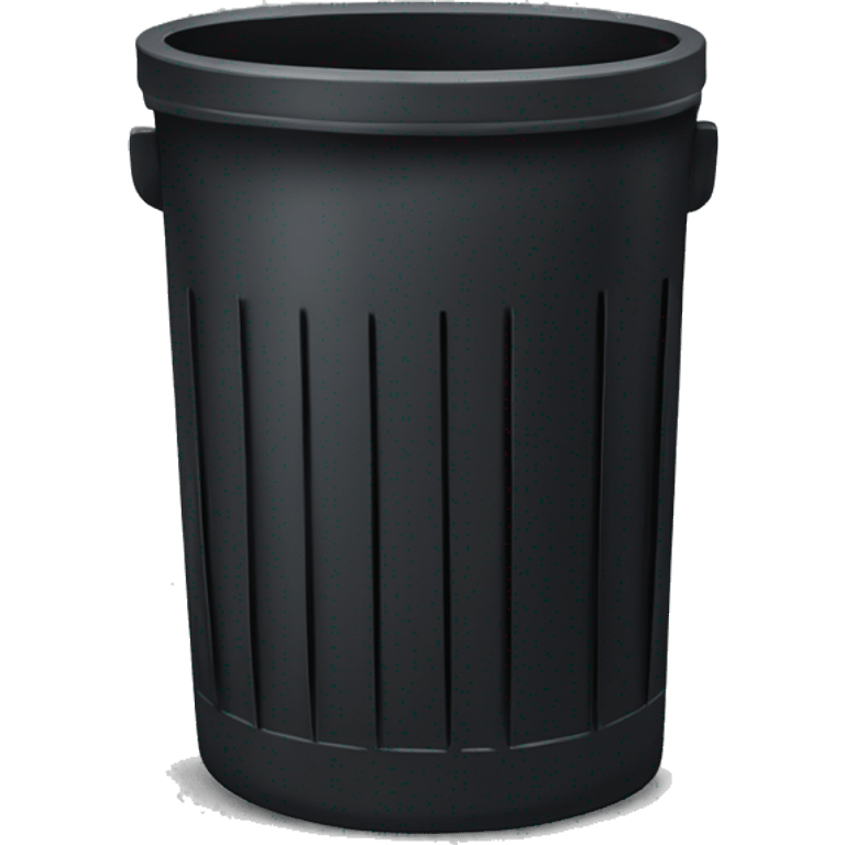 a black colored shirt in a trash can  emoji