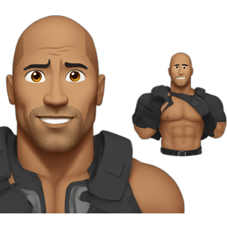 The rock sus emoji