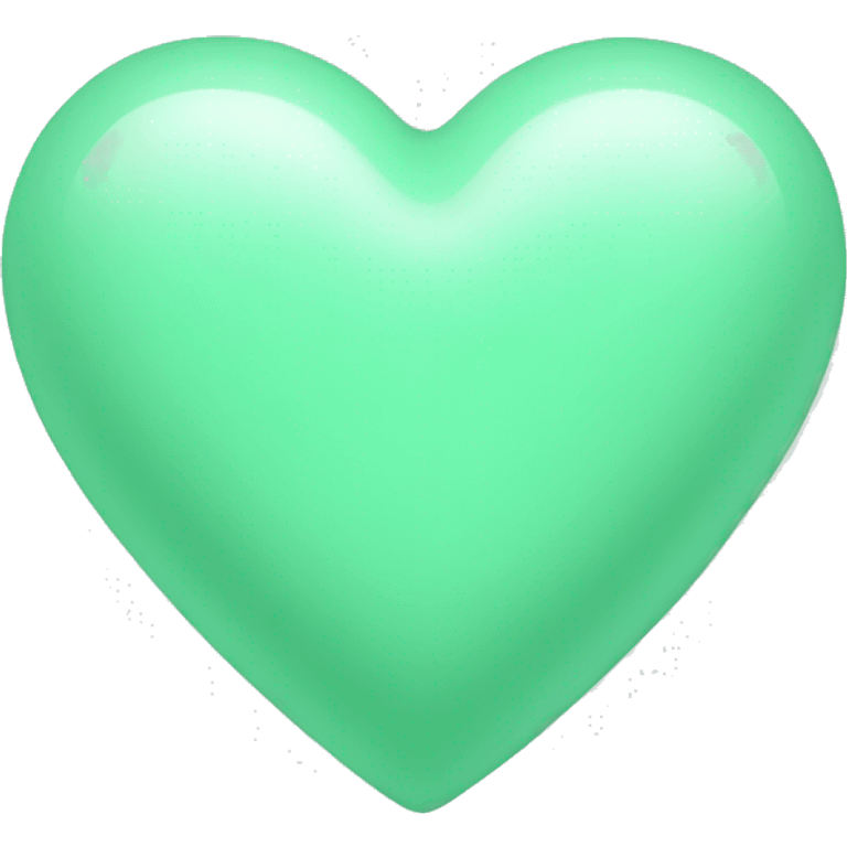 mint green heart emoji