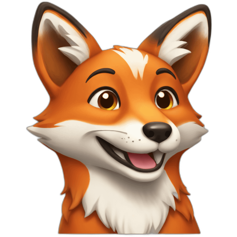 happy fox emoji