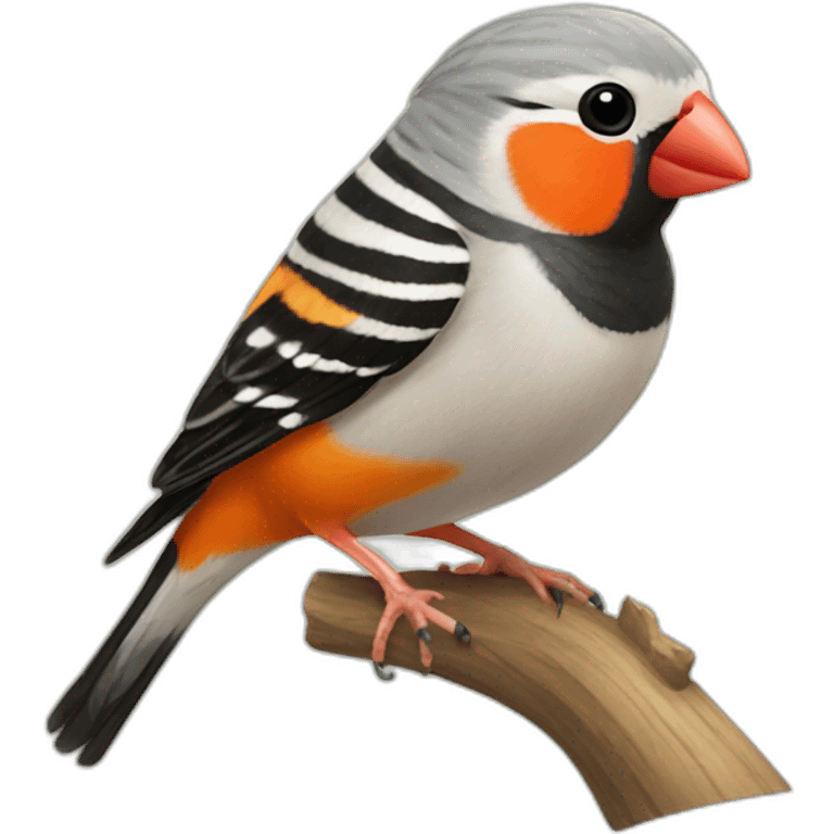 Zebra finch emoji