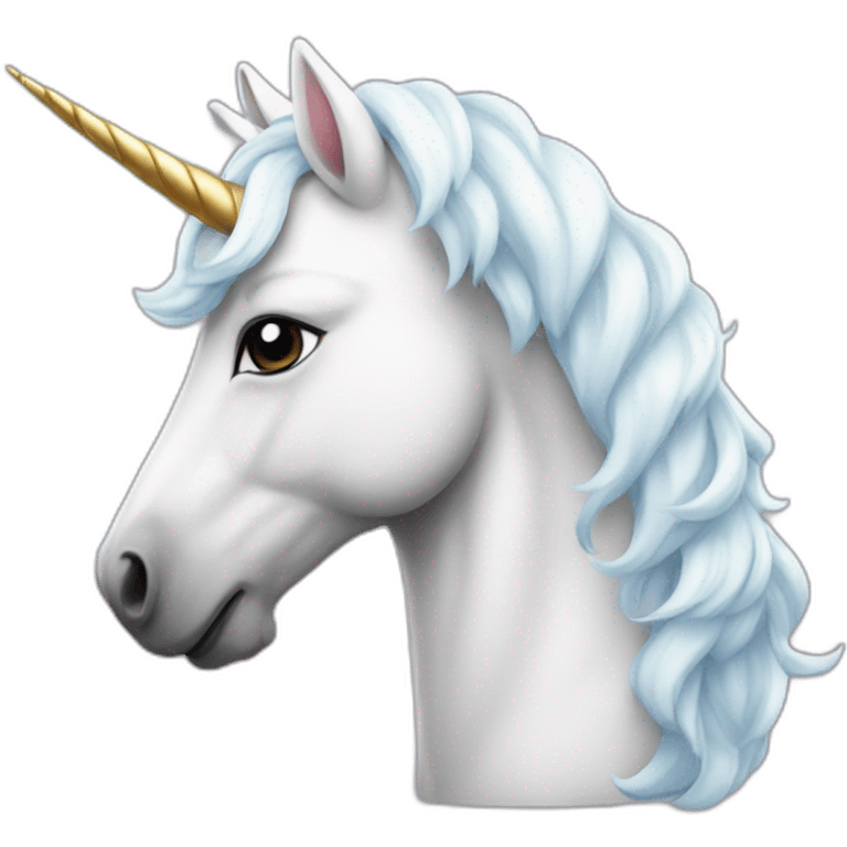 White unicorn emoji