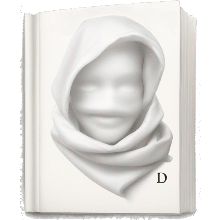 white Dior book emoji