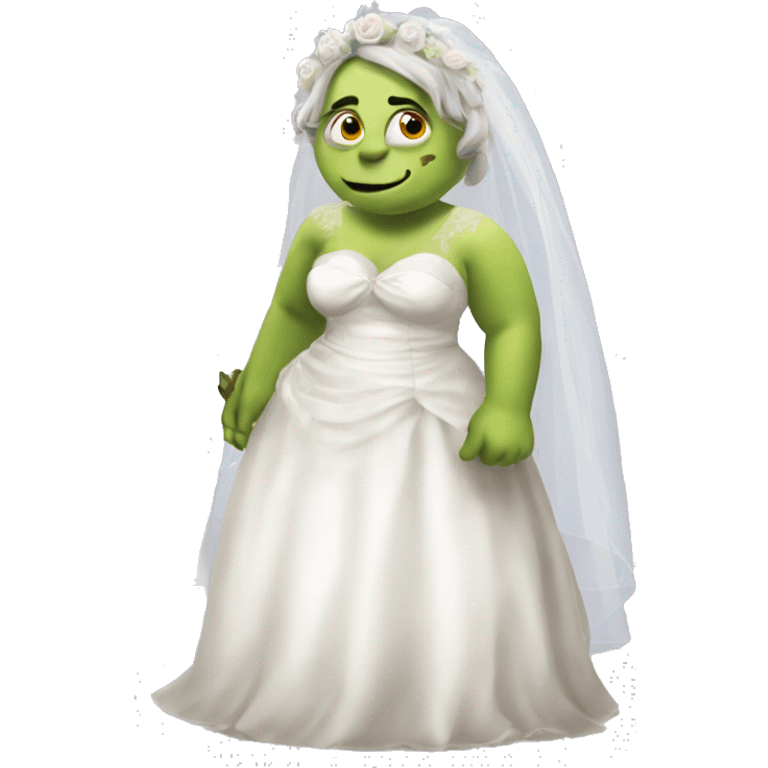 Ogre In wedding dress￼  emoji