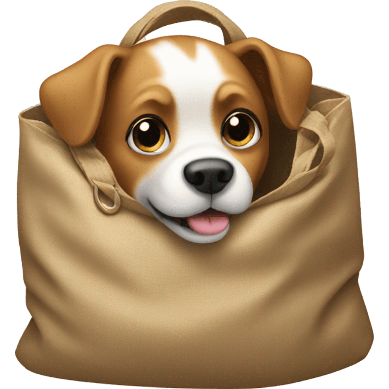 dog in bag emoji