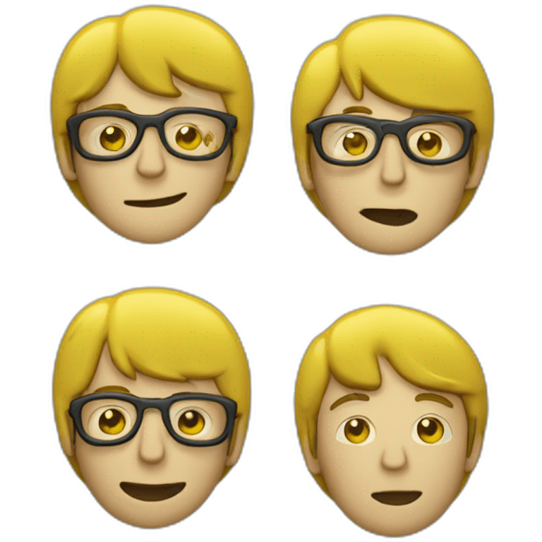 Les Beatles dans un sous-marin jaune emoji