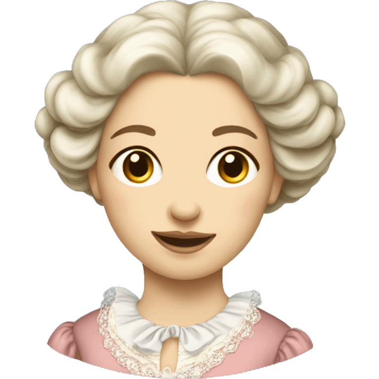 18th century Swiss young lady in dress emoji