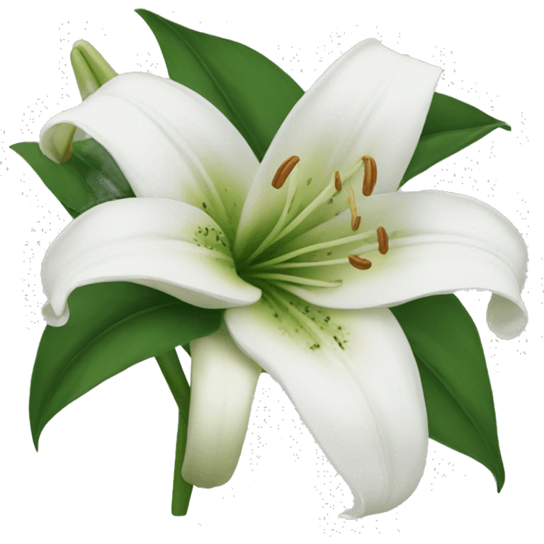 White lily emoji