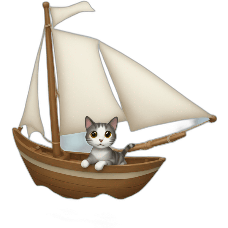 cat sailing emoji