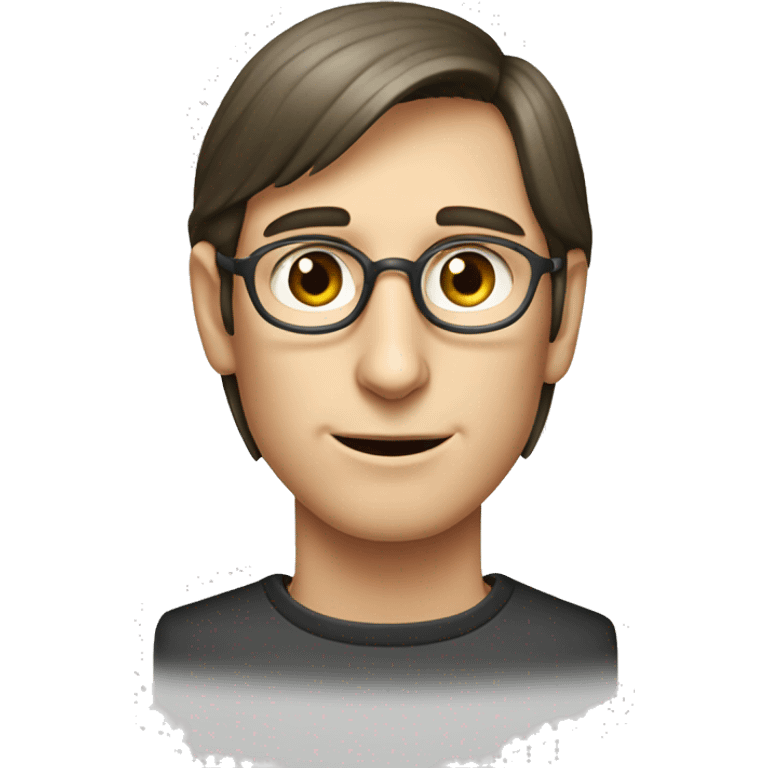 young Steve jobs without glasses  emoji