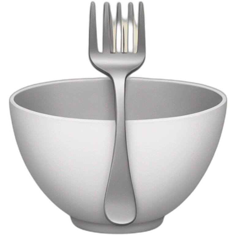 Fork in a bowl emoji