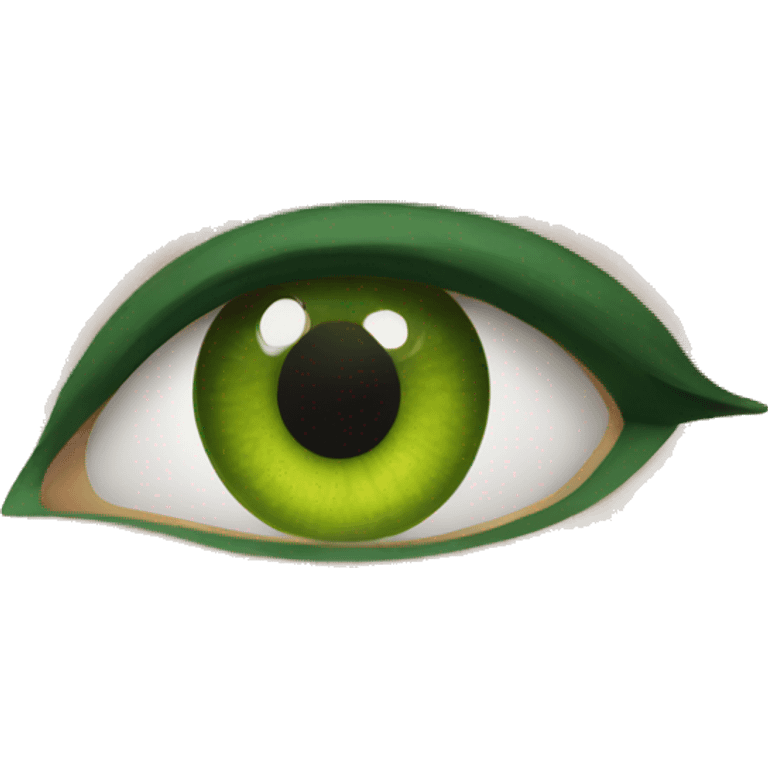 cat eye green emoji