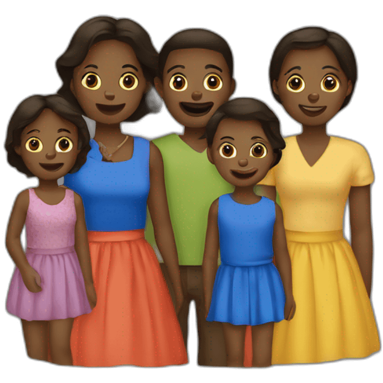 Famille congolaise haïtienne  emoji