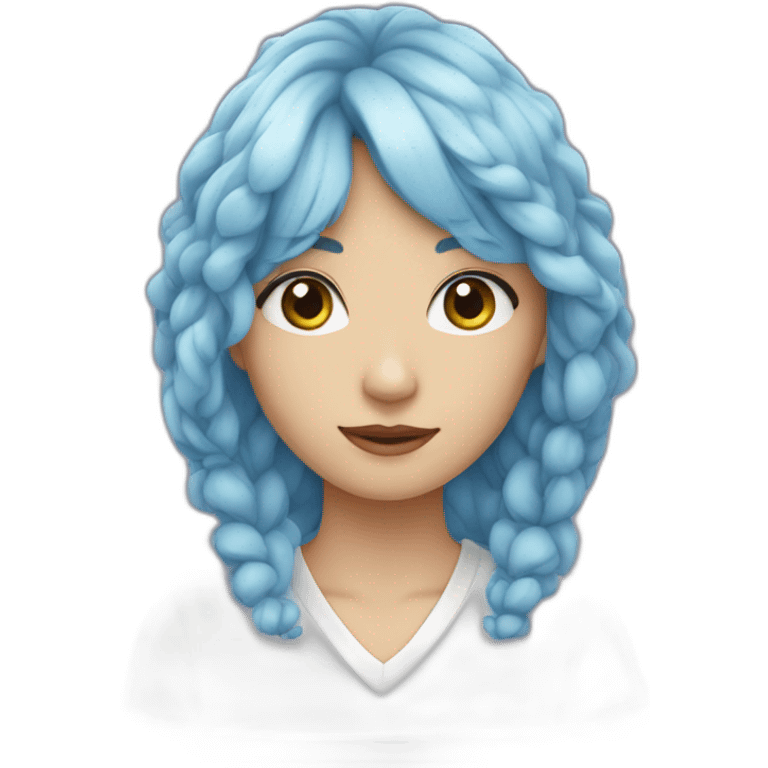 Cœur bleu emoji