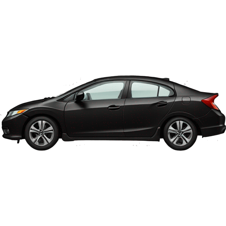 Black Honda civic 4d emoji