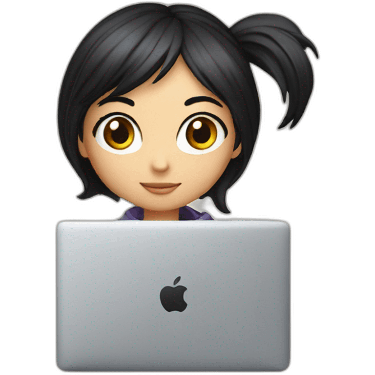 nico-robin-with-a-macbook emoji