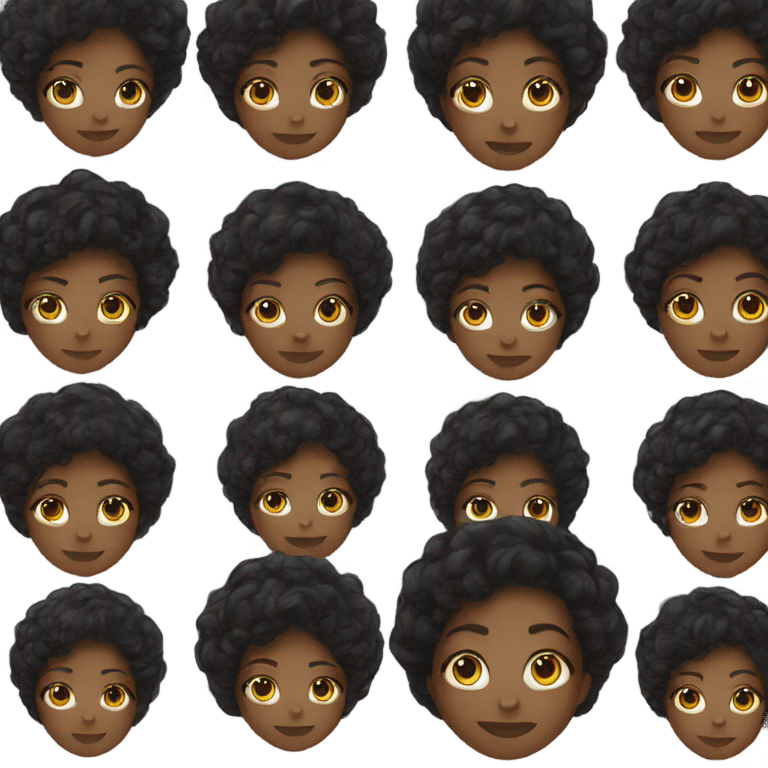 Beautiful black girl emoji