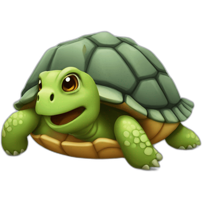 Une tortue d'halloween emoji