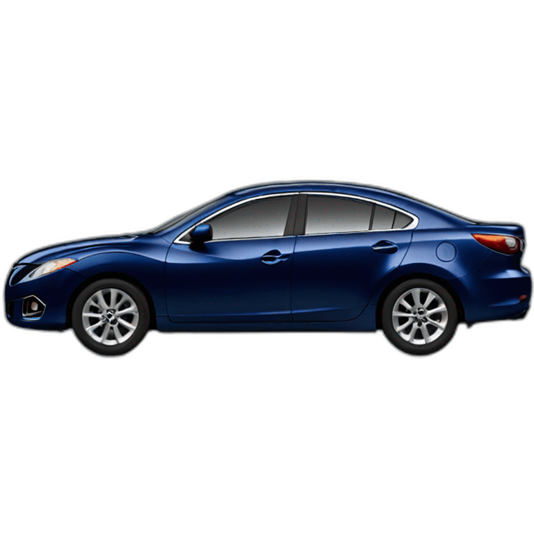 2009 Mazda 6 (Dark Blue) (Side Profile, iOS) emoji