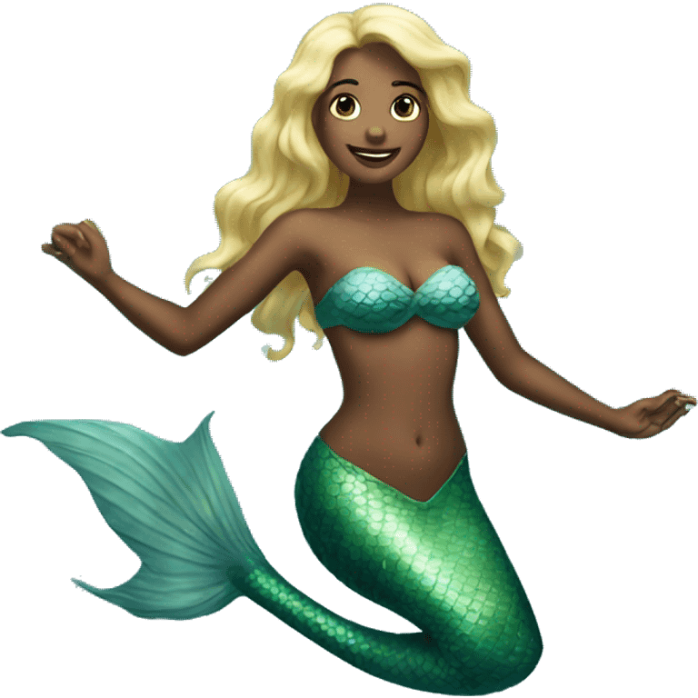 a mermaid in the sea emoji