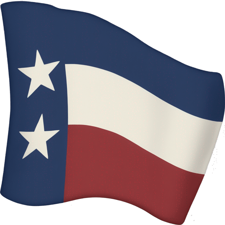 Texas flag waving emoji