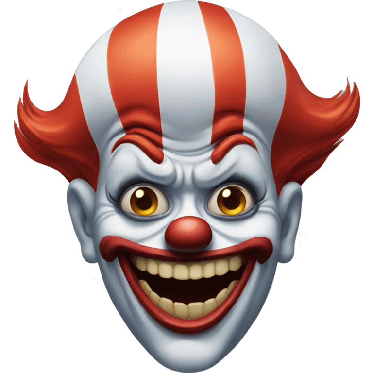 Scary clown emoji