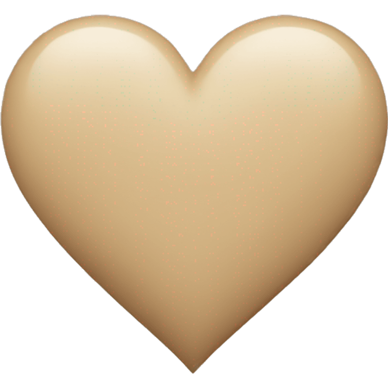 Beige heart emoji