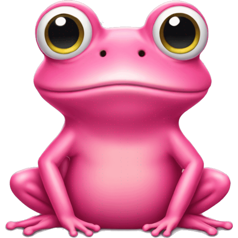 Pink frog emoji