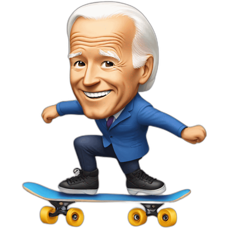 biden on a skate emoji