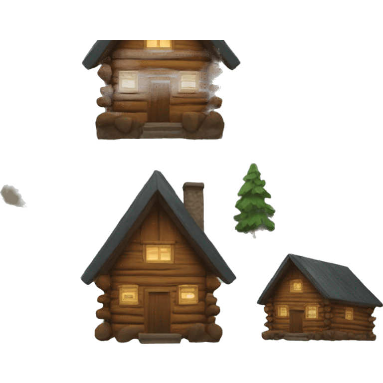 Mountain cabin emoji