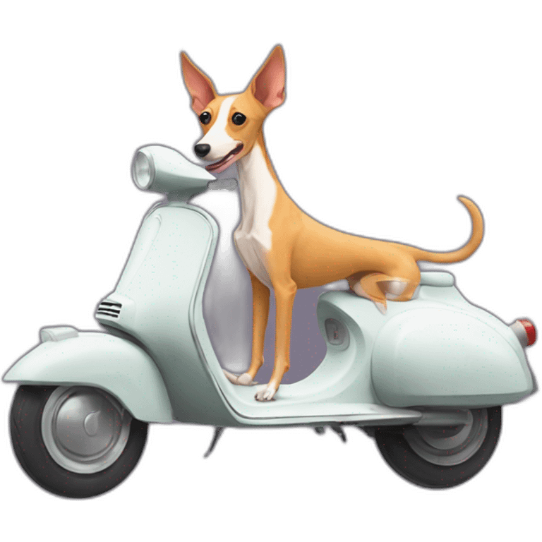 podenco on vespa emoji