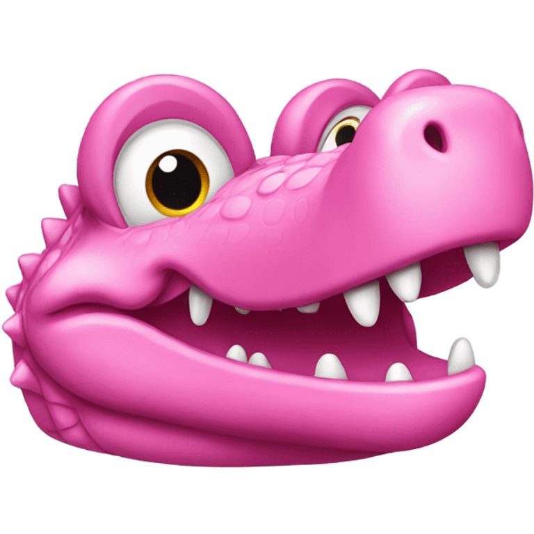 cute pink crocodile emoji