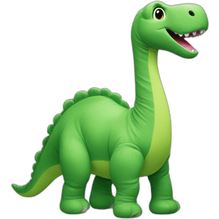 H&M green brontosaurus cuddly toy emoji