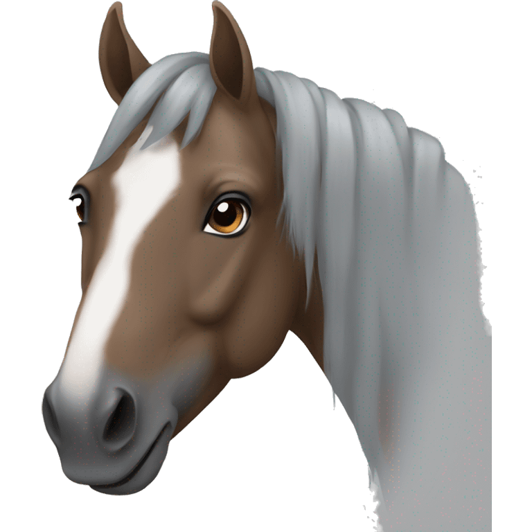 grey-brown horse emoji