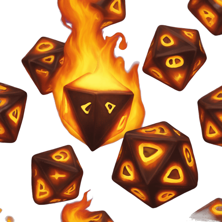 D20 aflame emoji