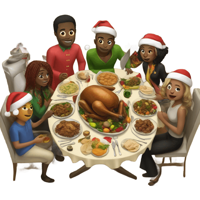 Jamaican Christmas dinner emoji