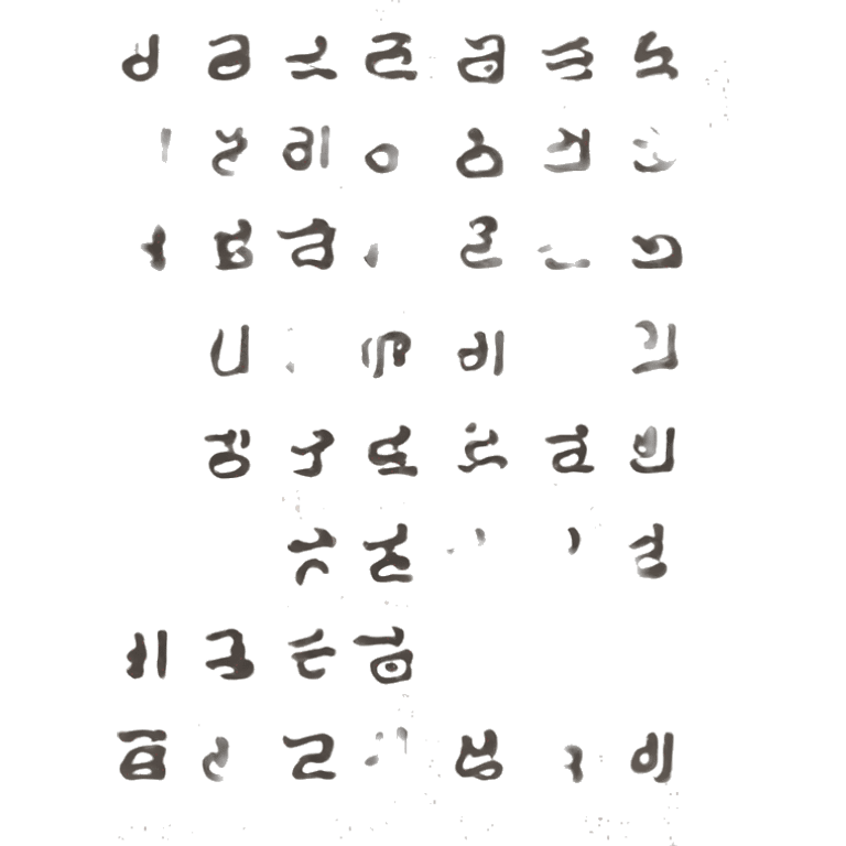 hangul like script emoji