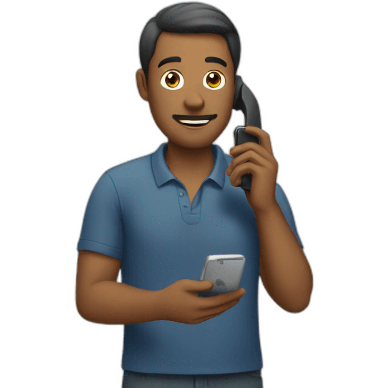 Man using phone  emoji