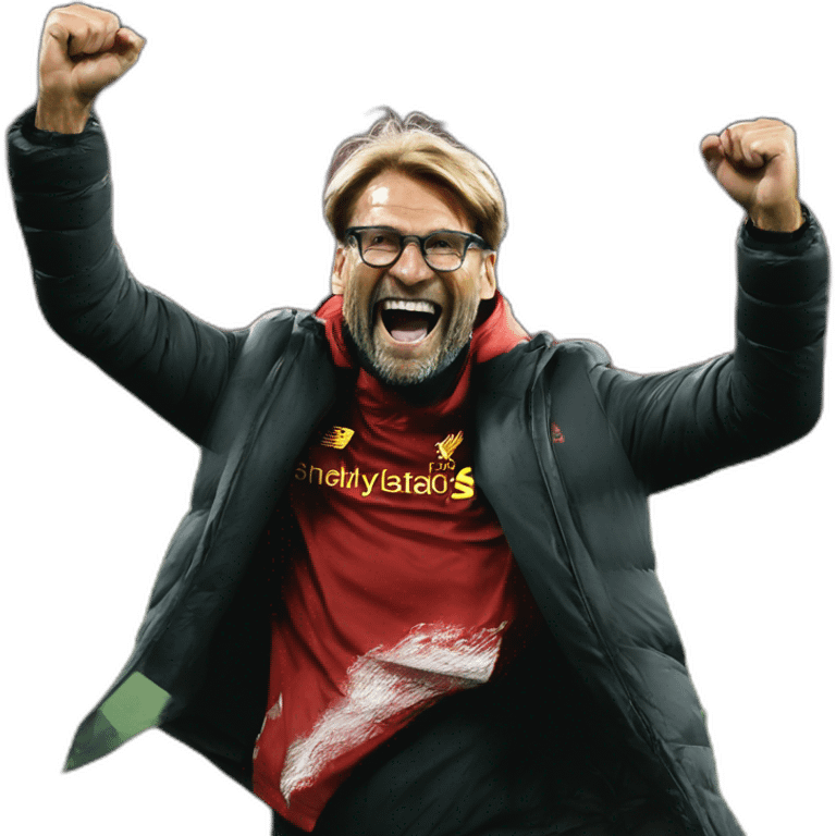 Jurgen Klopp celebrating emoji