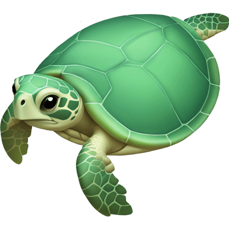 Light green Pastel sea turtle emoji