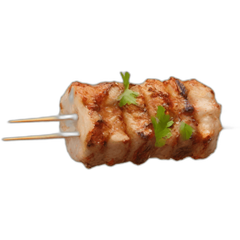 a skewer of chinese lamb kebab emoji