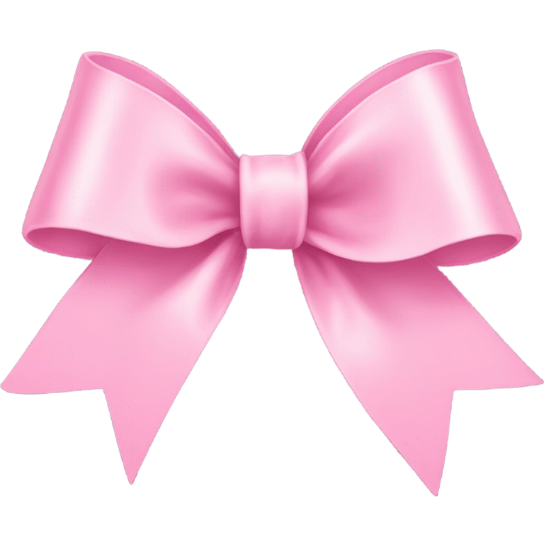 light pink ribbon bow emoji